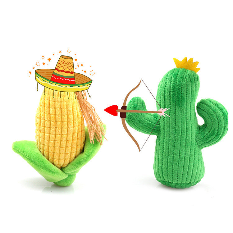 Dog Plush Toy Set With BB Sound for Interactive Play