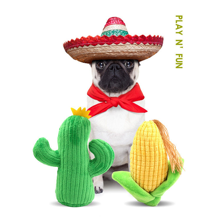 Dog Plush Toy Set With BB Sound for Interactive Play