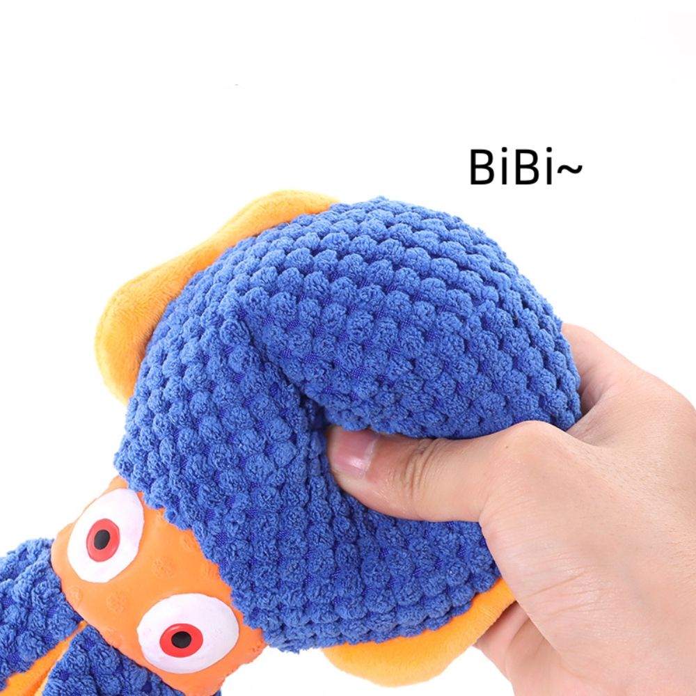 Interactive Plush Octopus Dog Toy for Tug and Fetch