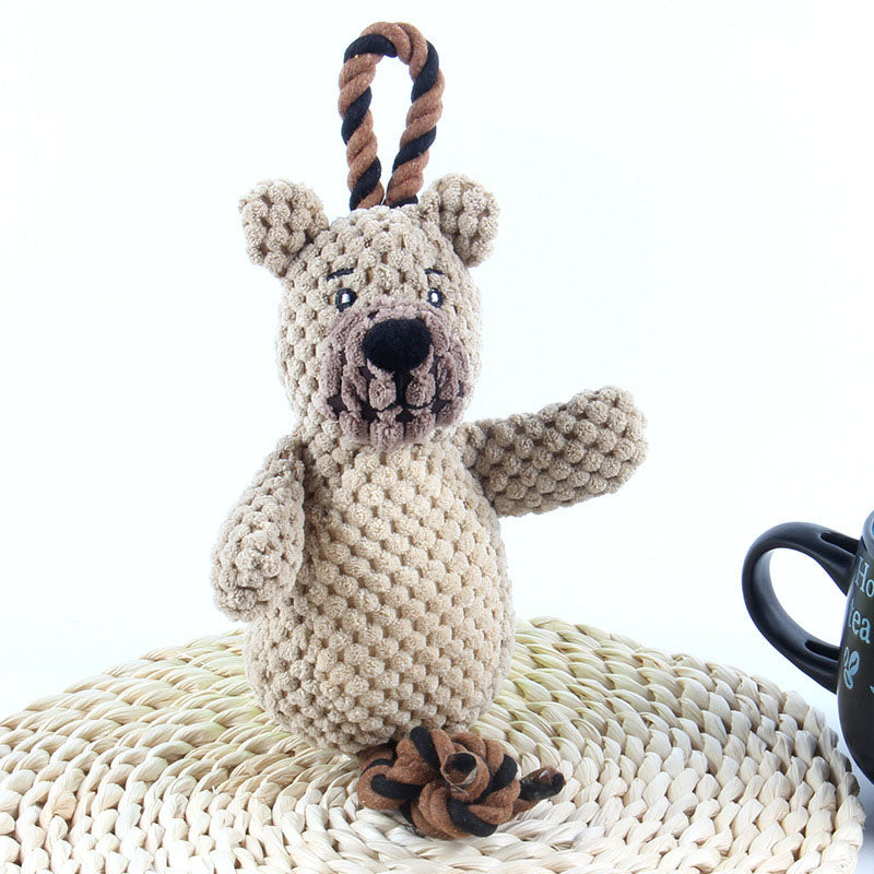 Dog Plush Toys Set for Indoor Playtime and Comfort