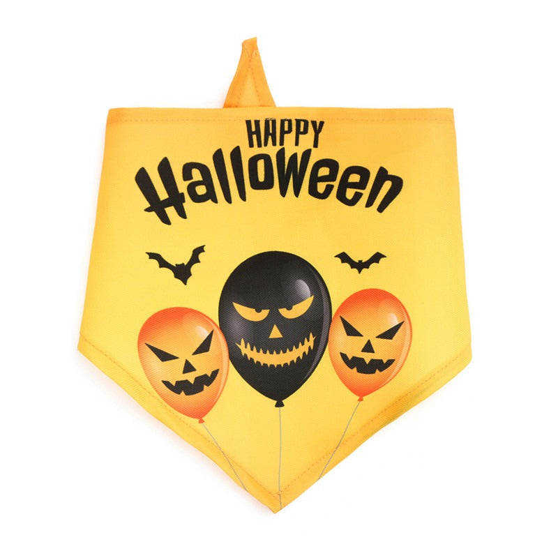 Halloween Dog Bandana for Festive Drool-Catching Style