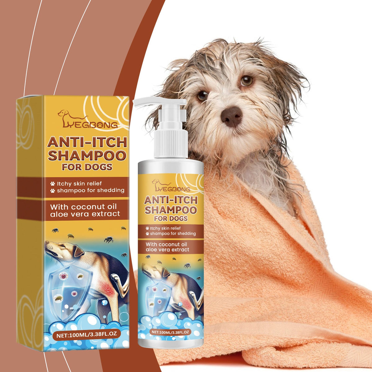 Gentle Dog Shampoo for Itchy Skin and Softer Fur Care