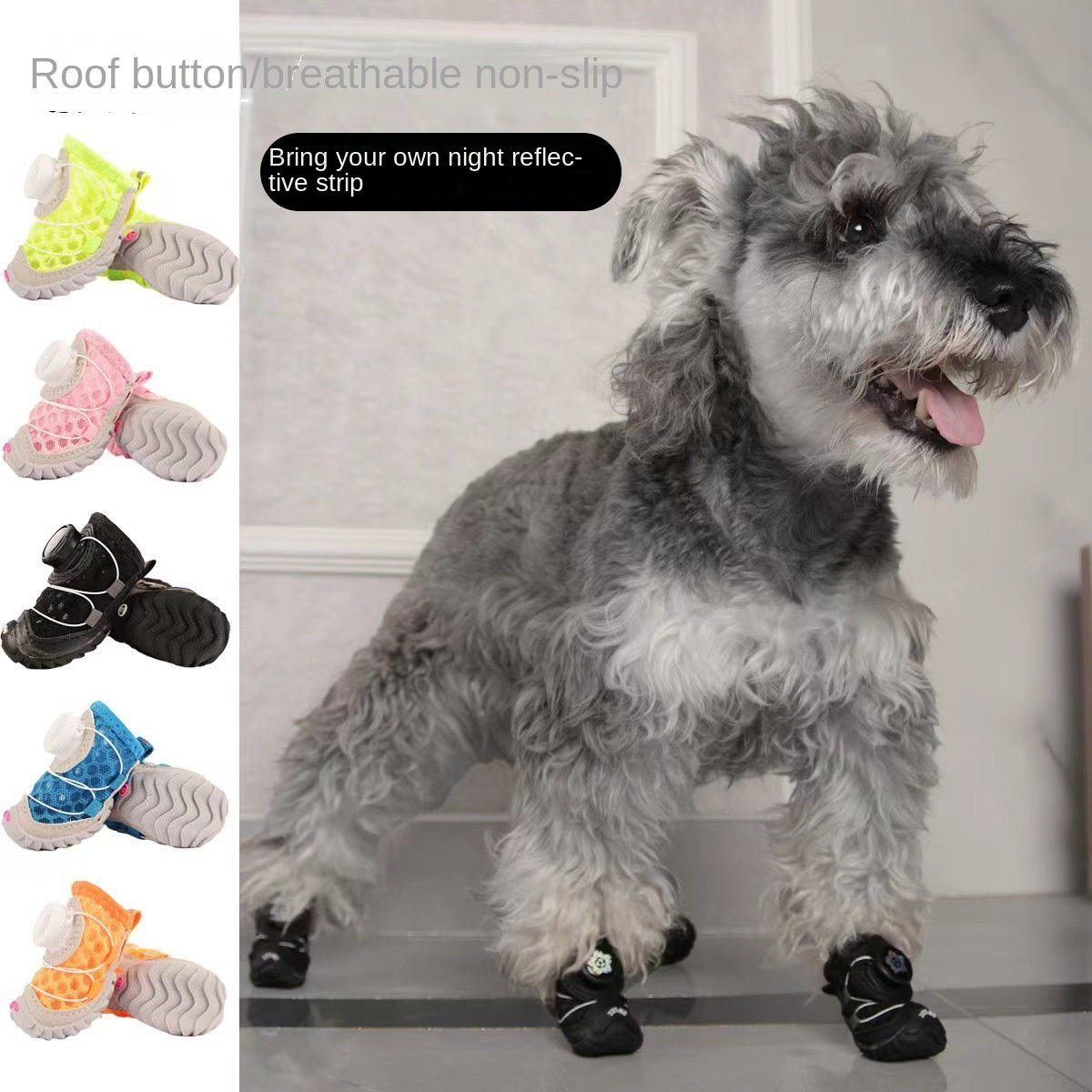 Small Dog Shoes for Breathable Non-Slip Paw Protection