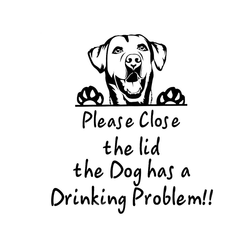 Funny Dog Toilet Stickers for Playful Bathroom Reminders