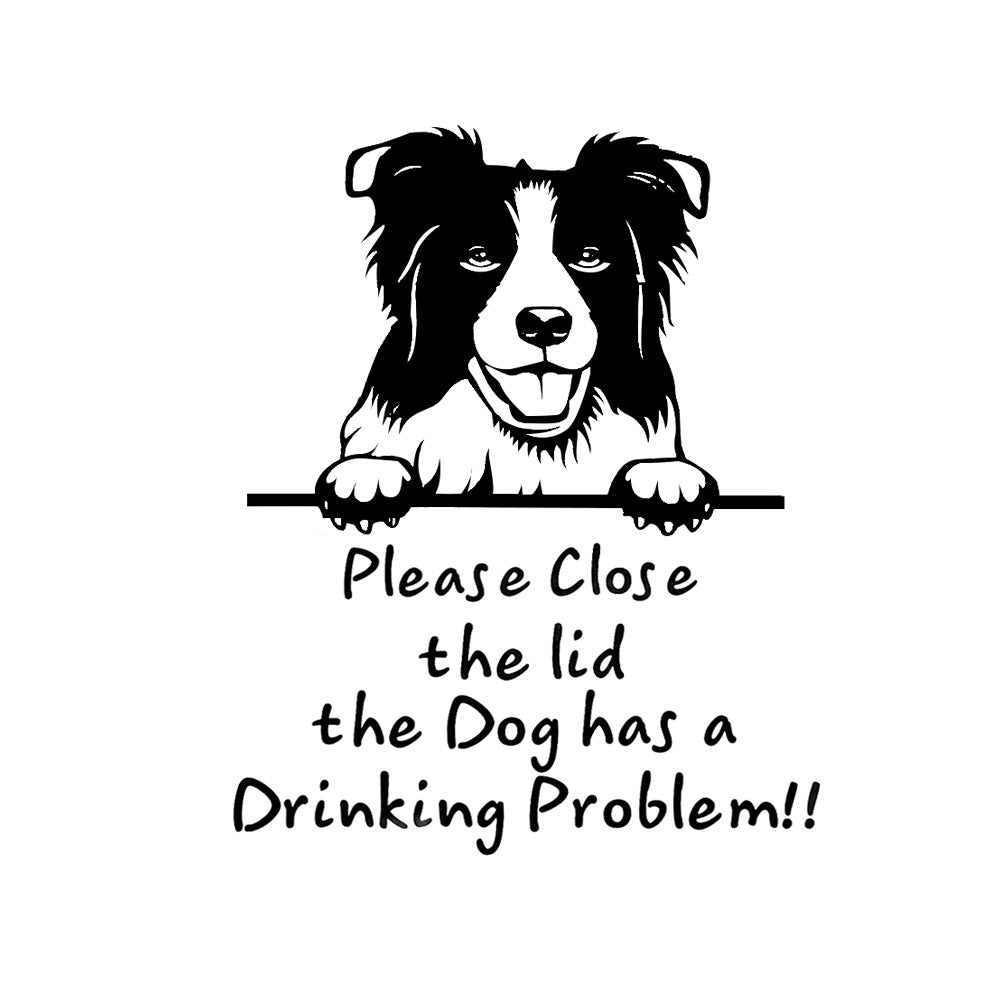 Funny Dog Toilet Stickers for Playful Bathroom Reminders