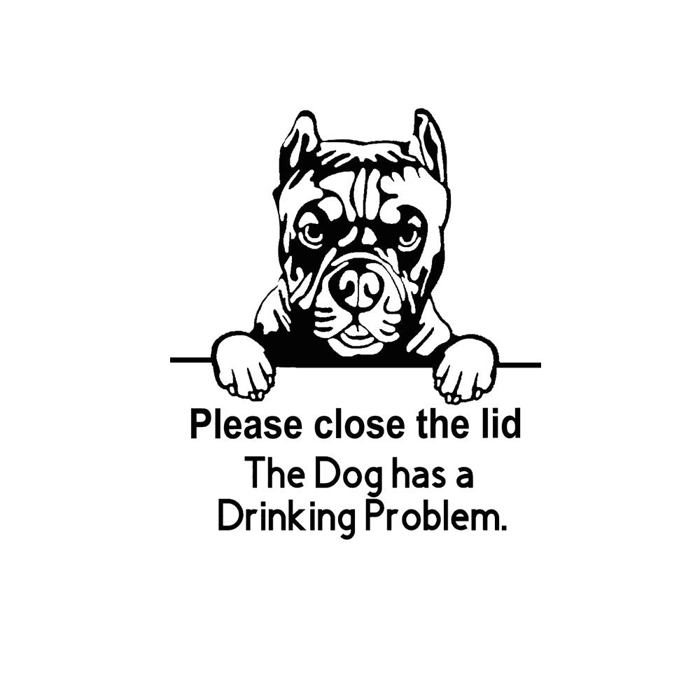 Funny Dog Toilet Stickers for Playful Bathroom Reminders