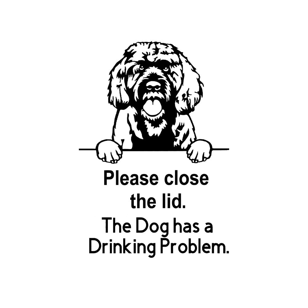 Funny Dog Toilet Stickers for Playful Bathroom Reminders