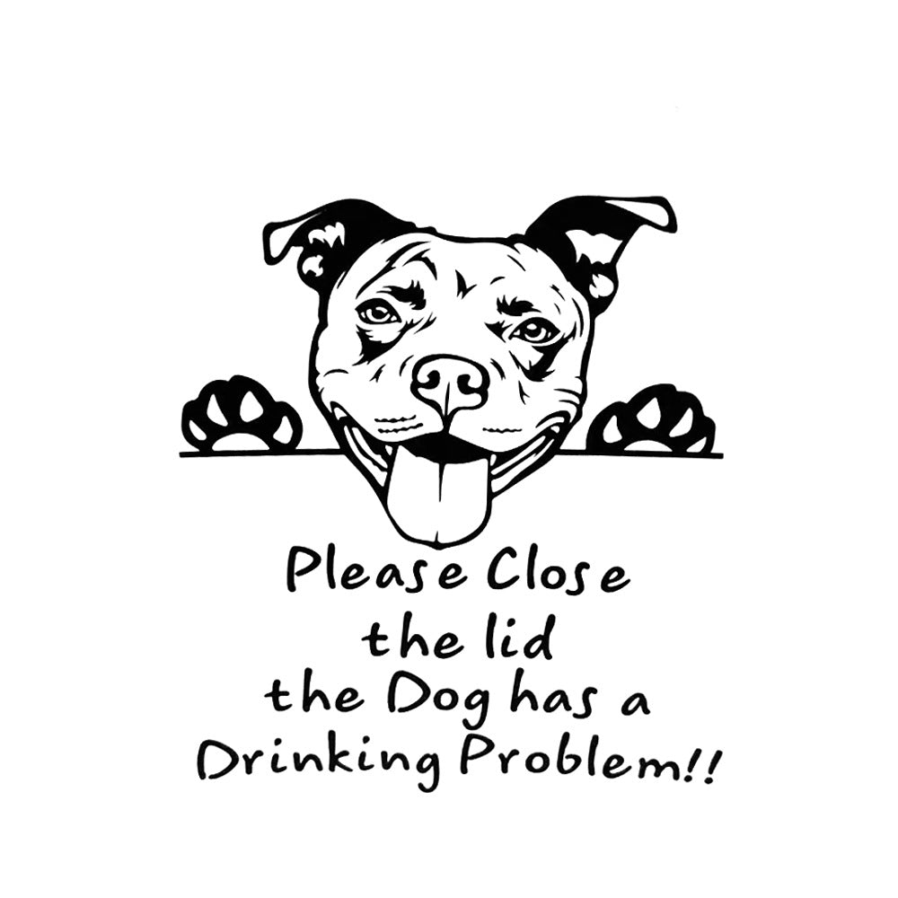 Funny Dog Toilet Stickers for Playful Bathroom Reminders