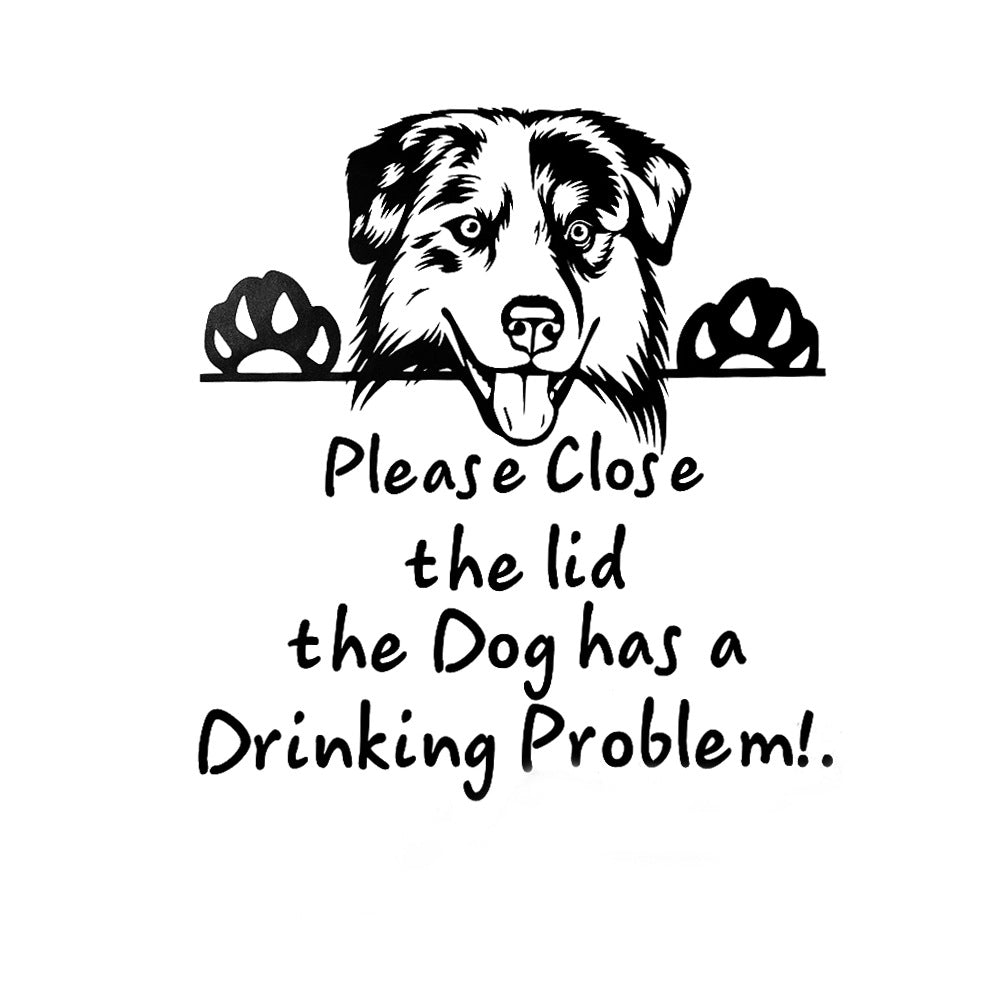 Funny Dog Toilet Stickers for Playful Bathroom Reminders
