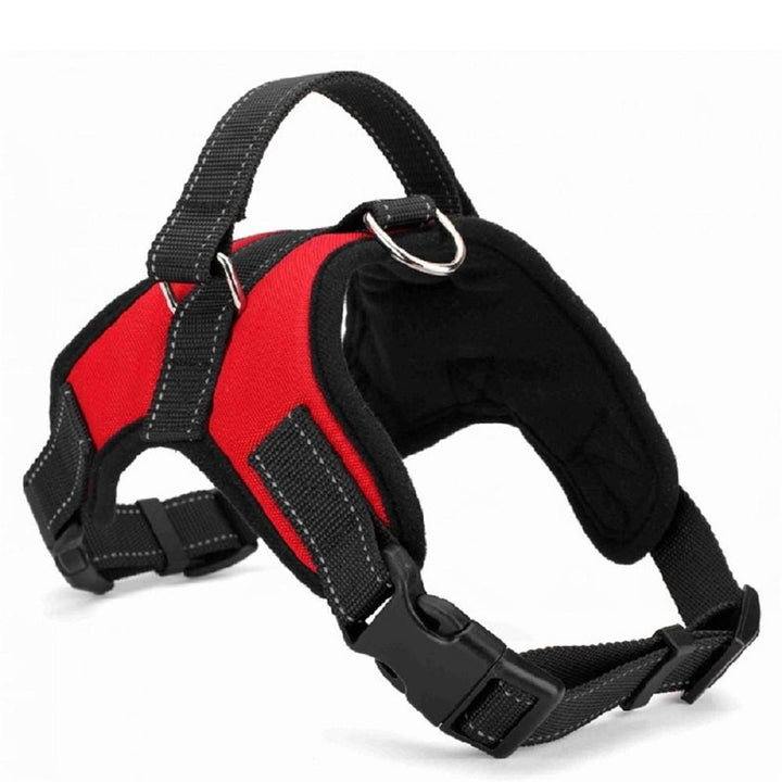 Padded Nylon Dog Harness with Reflective Stitching