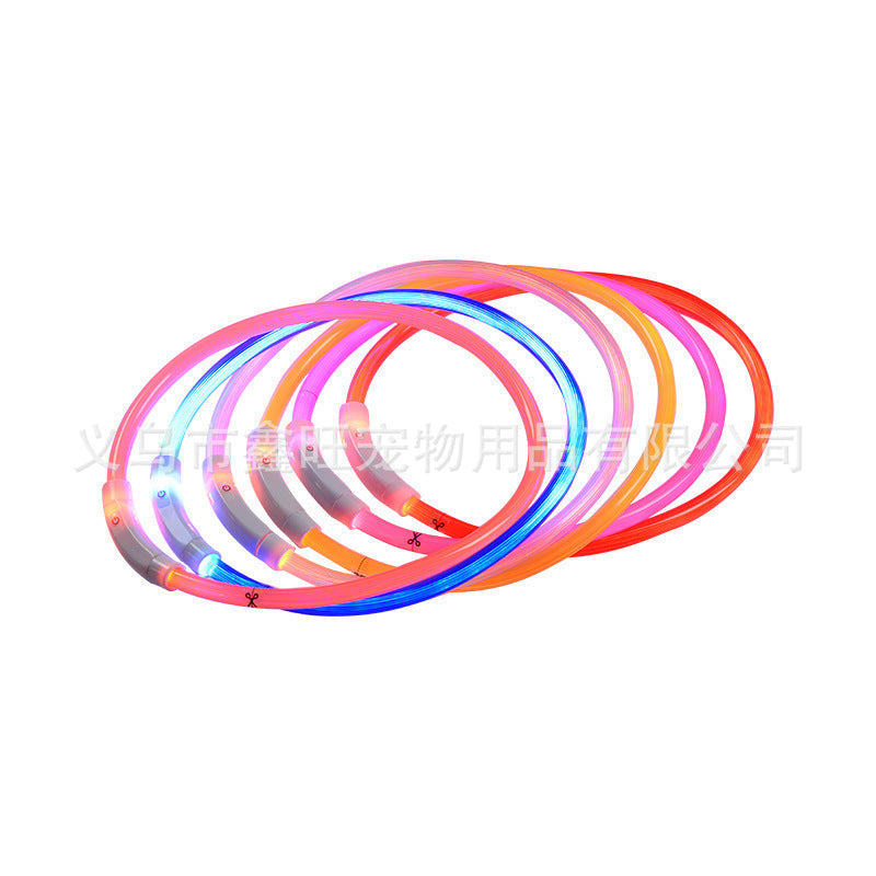 LED Dog Collar for Night Walks | USB Rechargeable