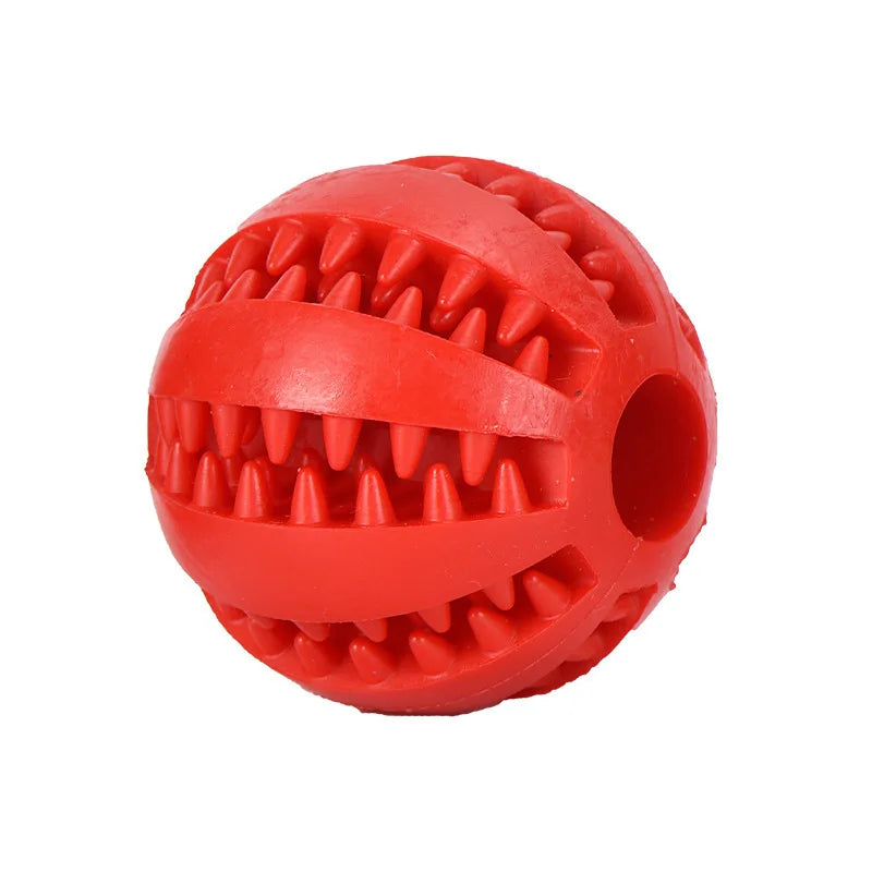 Interactive Dog Ball for Dental Cleaning & Treat Play