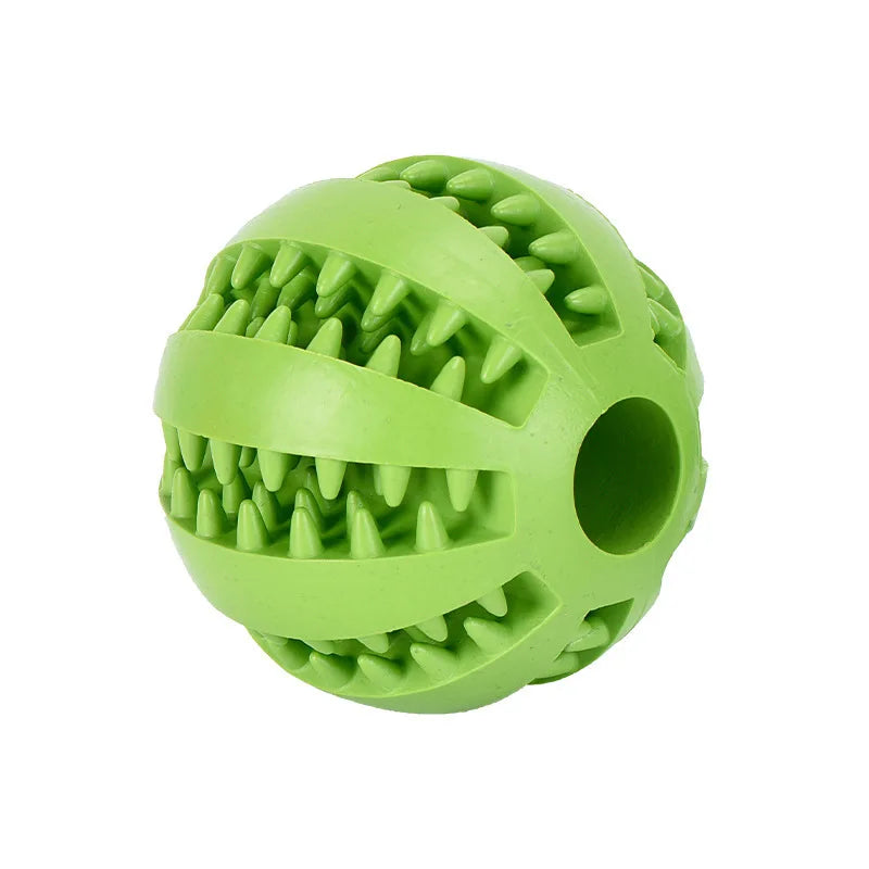 Interactive Dog Ball for Dental Cleaning & Treat Play