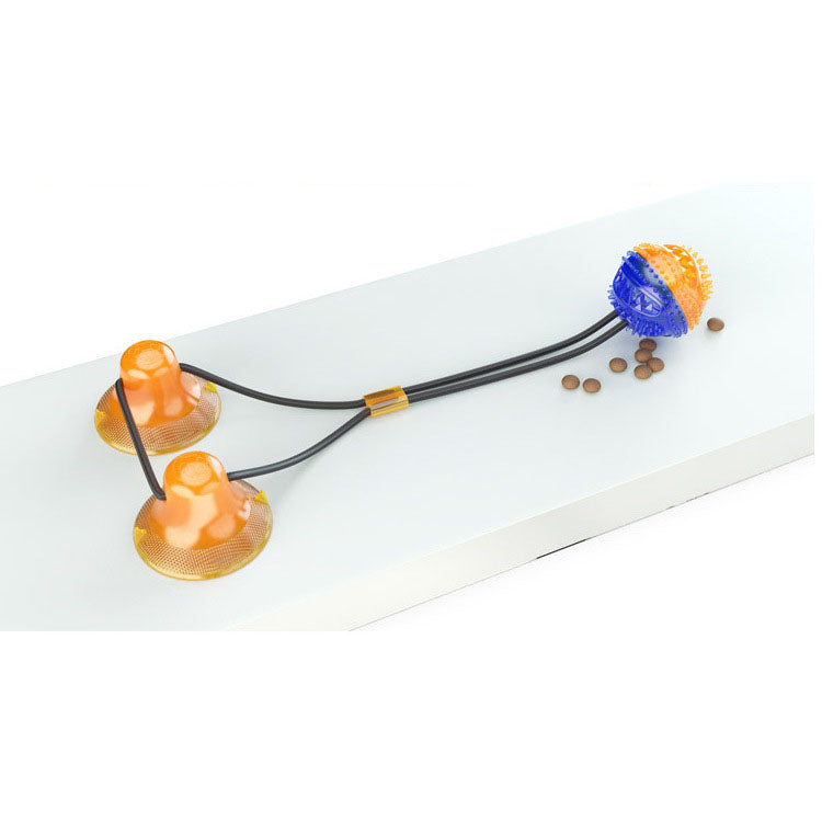 Dog Suction Cup Toy for Interactive Tug, Chew & Treat Play