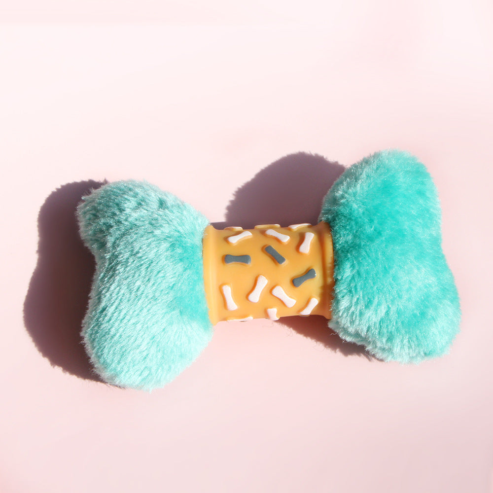 Plush Dog Bone Toy for Interactive Chew, Fetch and Play