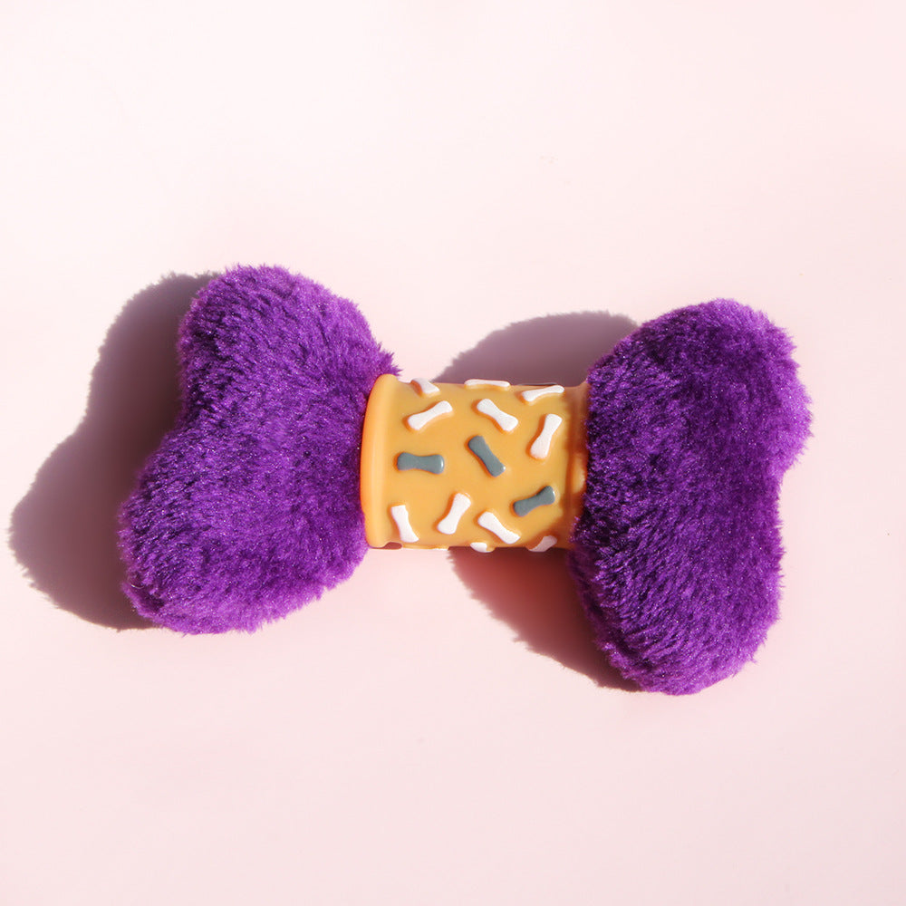 Plush Dog Bone Toy for Interactive Chew, Fetch and Play