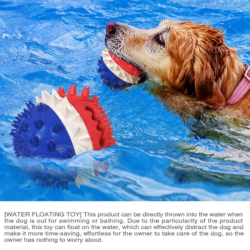 Interactive Dog Ball Toy for Treats and Water Play
