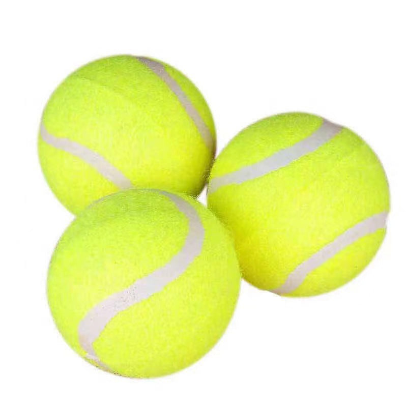 Rubber Dog Fetch Ball for Visible, Active Outdoor Play