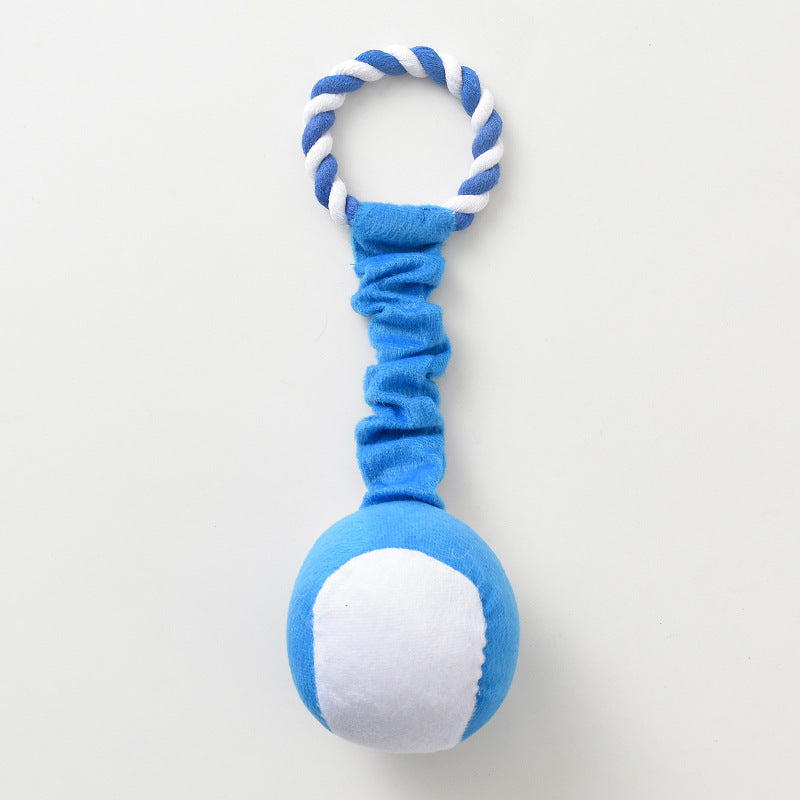 Soft Interactive Dog Toy Ball for Fetch and Tug Play