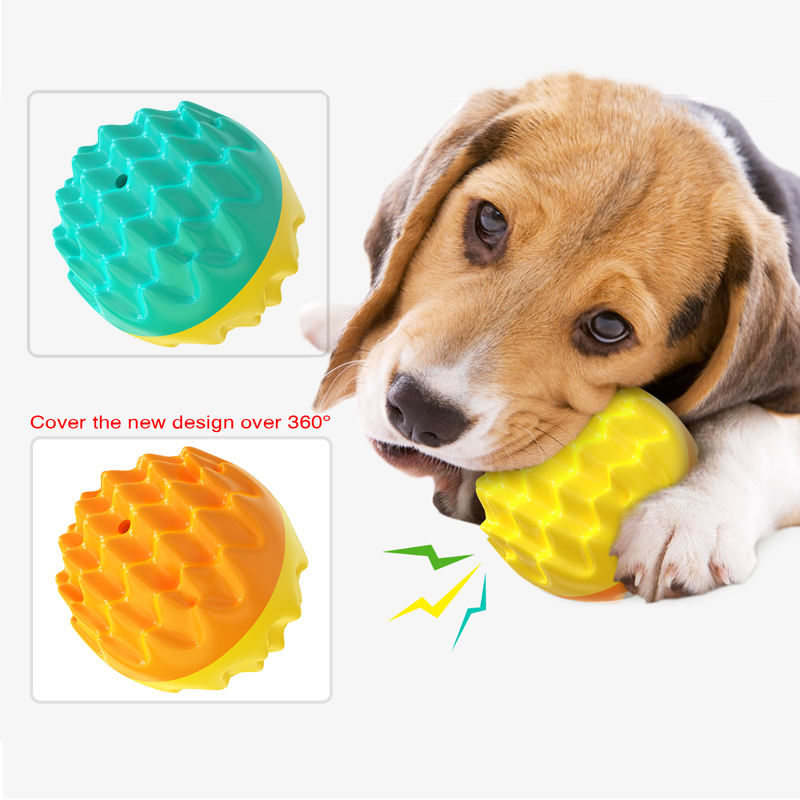Textured Floating Dog Chew Ball for Dental Stimulation