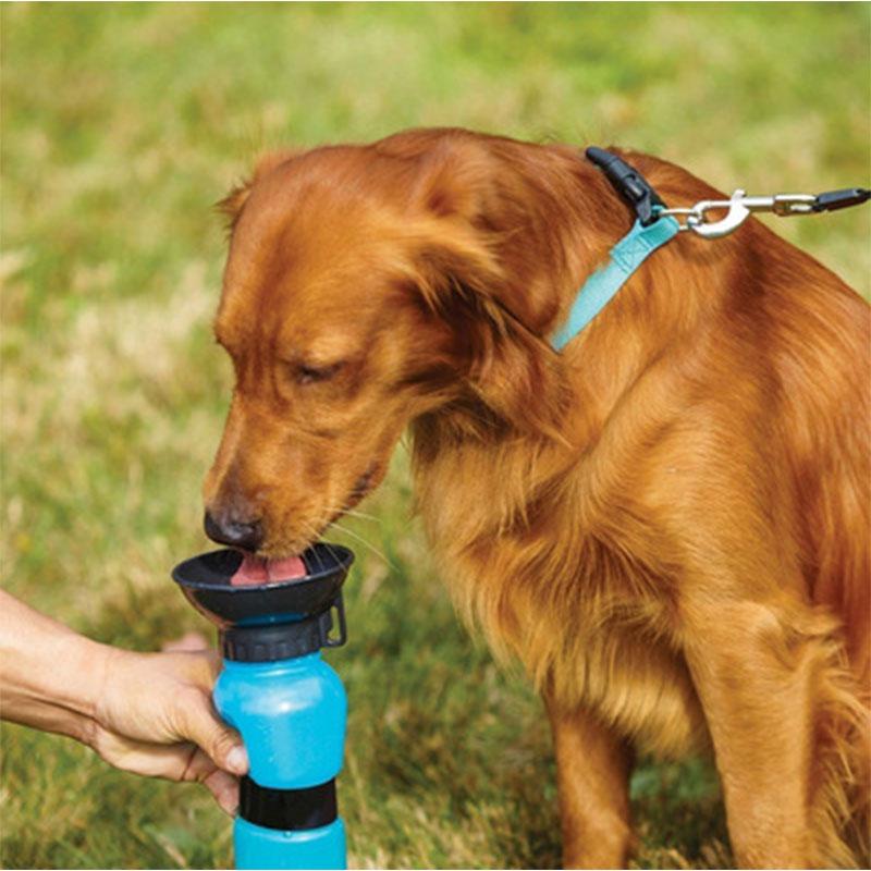 Portable Dog Water Bottle with Clip-On Drinking Bowl
