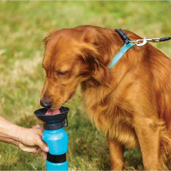 Portable Dog Water Bottle with Clip-On Drinking Bowl