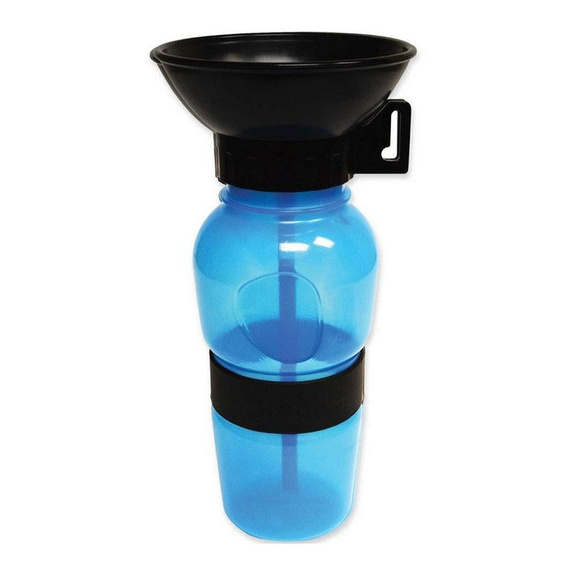 Portable Dog Water Bottle with Clip-On Drinking Bowl