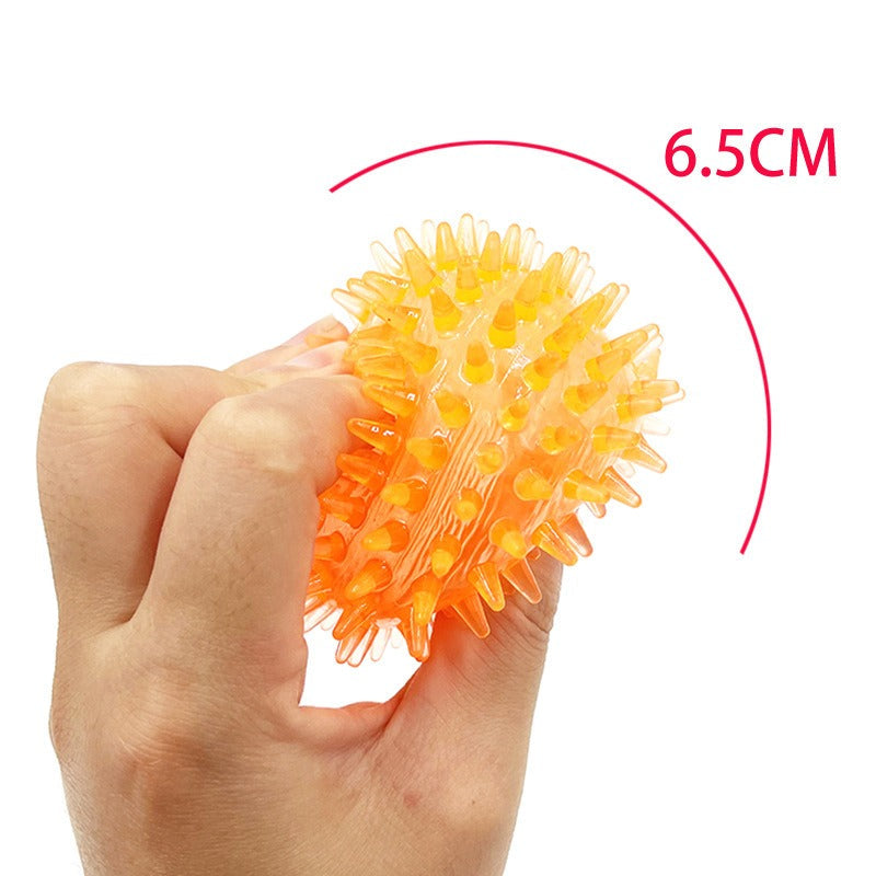 Spiky Dog Ball Toy for Interactive Chew and Fetch