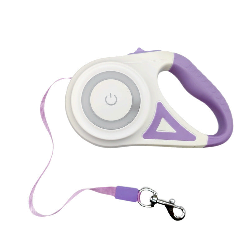 LED Retractable Dog Leash for Safer Nighttime Walks