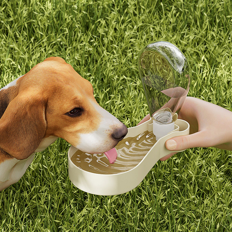 Portable Dog Water Bottle with Food Bowl for Travel