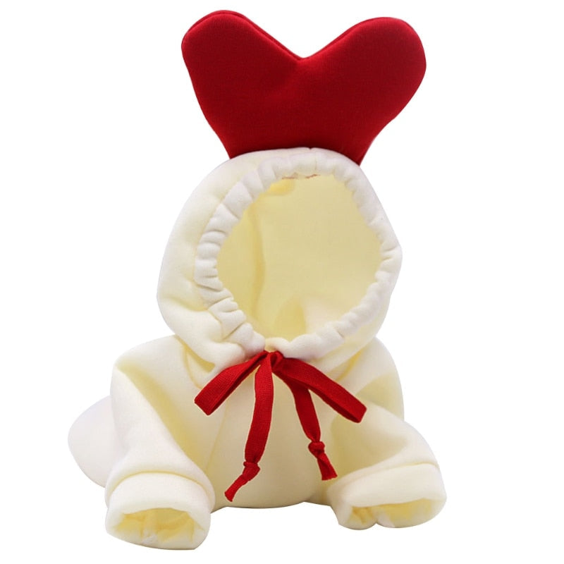 Dog Plush Winter Coat Hoodie for Warm, Cute Winter Walks