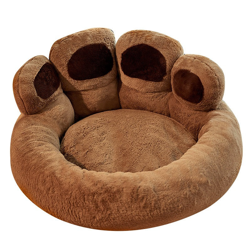 Small Dog Bed: Deep Plush Nest for Warm Winter Sleep