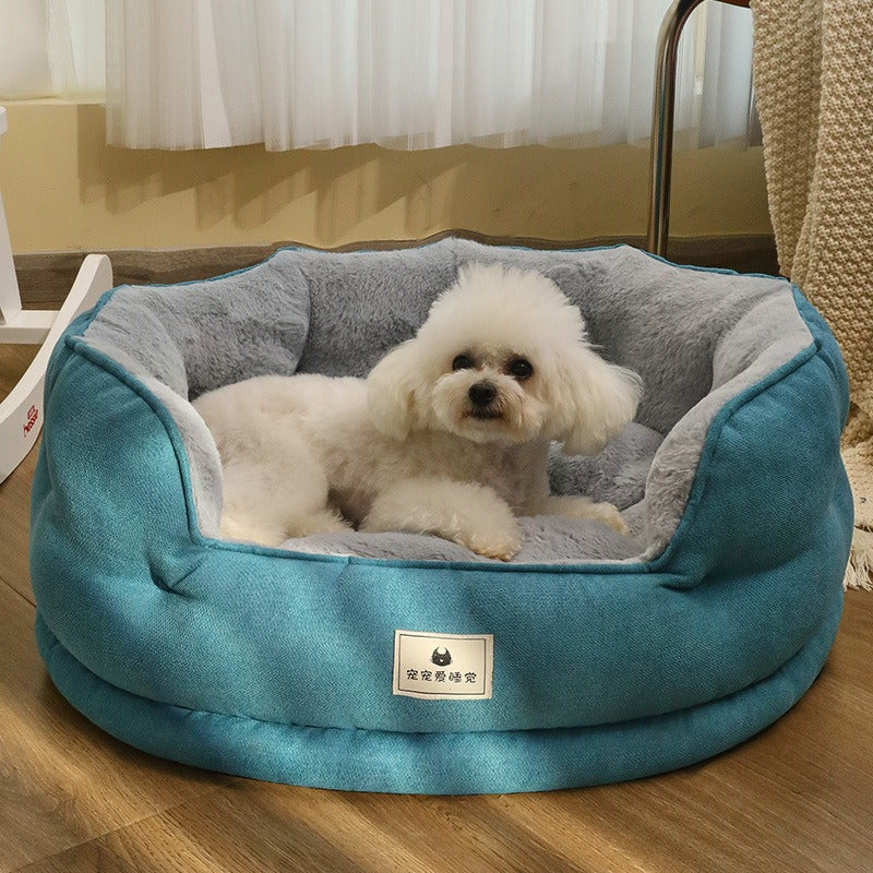Small Dog Bed With Plush Warmth, Support & Cozy Nest