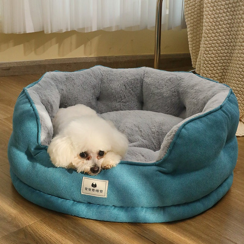 Small Dog Bed With Plush Warmth, Support & Cozy Nest