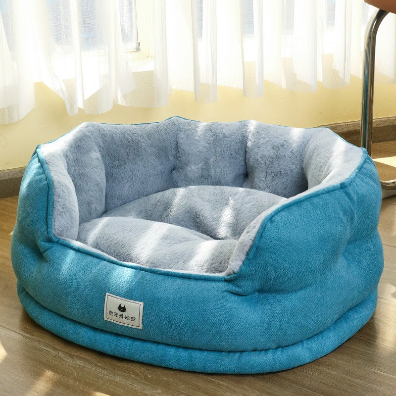 Small Dog Bed With Plush Warmth, Support & Cozy Nest
