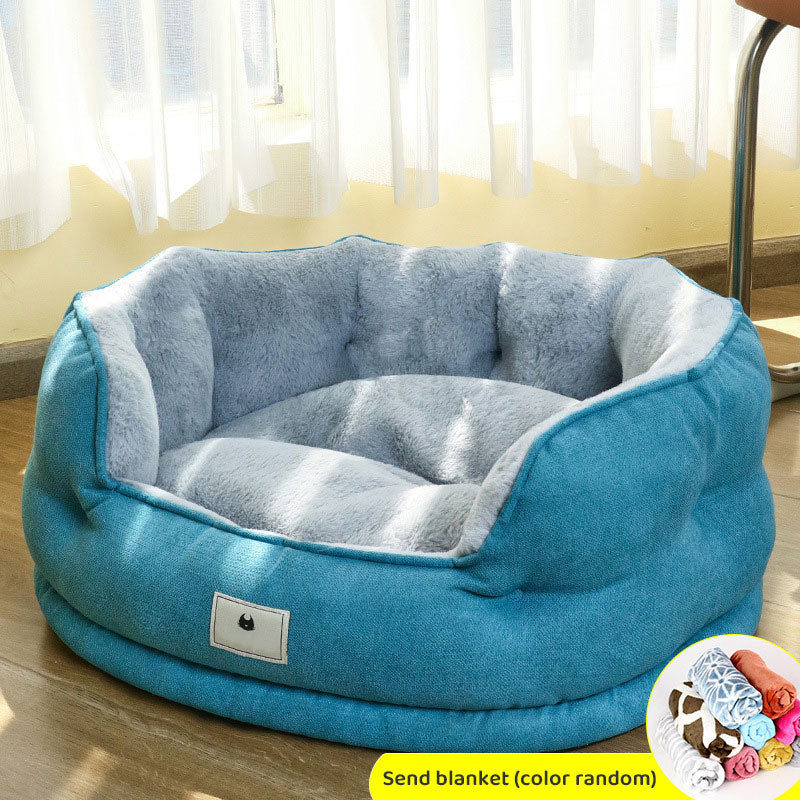 Small Dog Bed With Plush Warmth, Support & Cozy Nest
