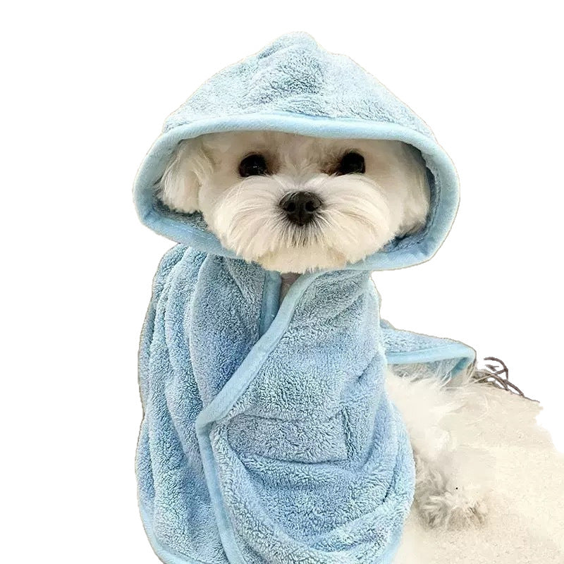 Dog Bathrobe: Cozy, Absorbent Drying After Bath Time