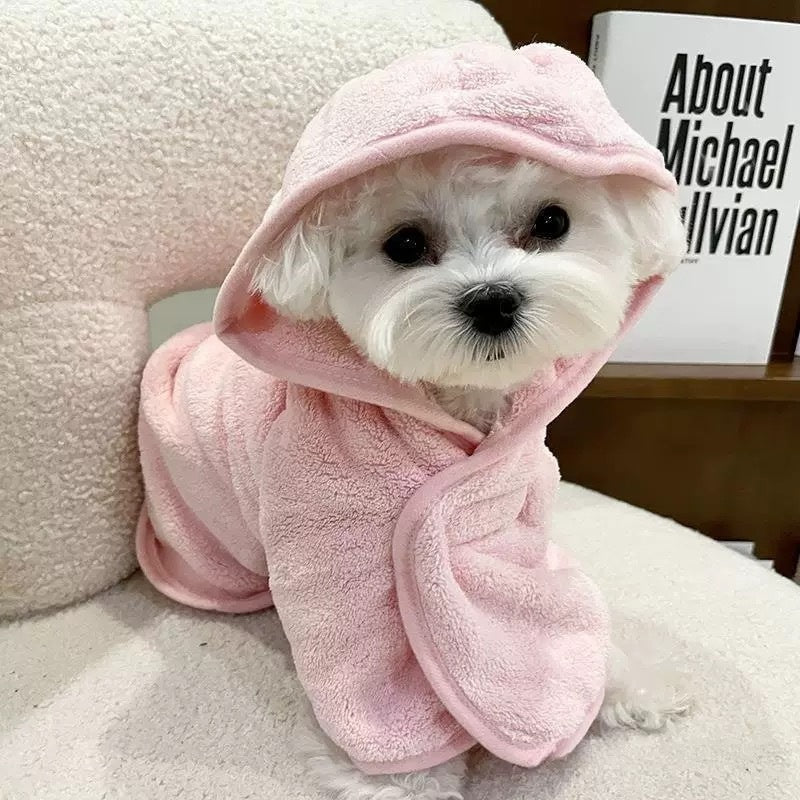 Dog Bathrobe: Cozy, Absorbent Drying After Bath Time
