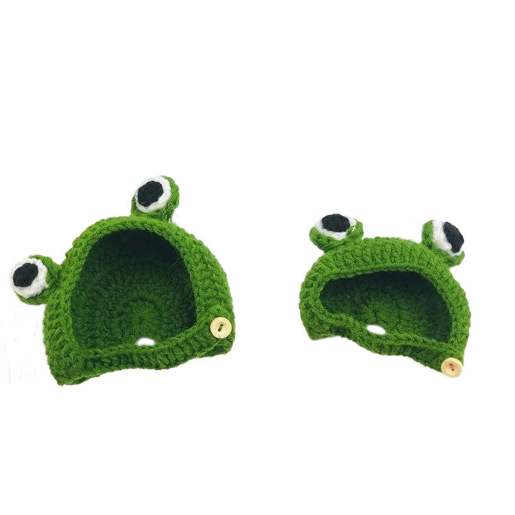 Frog Pet Costume Cap for Cute Photos and Party Fun