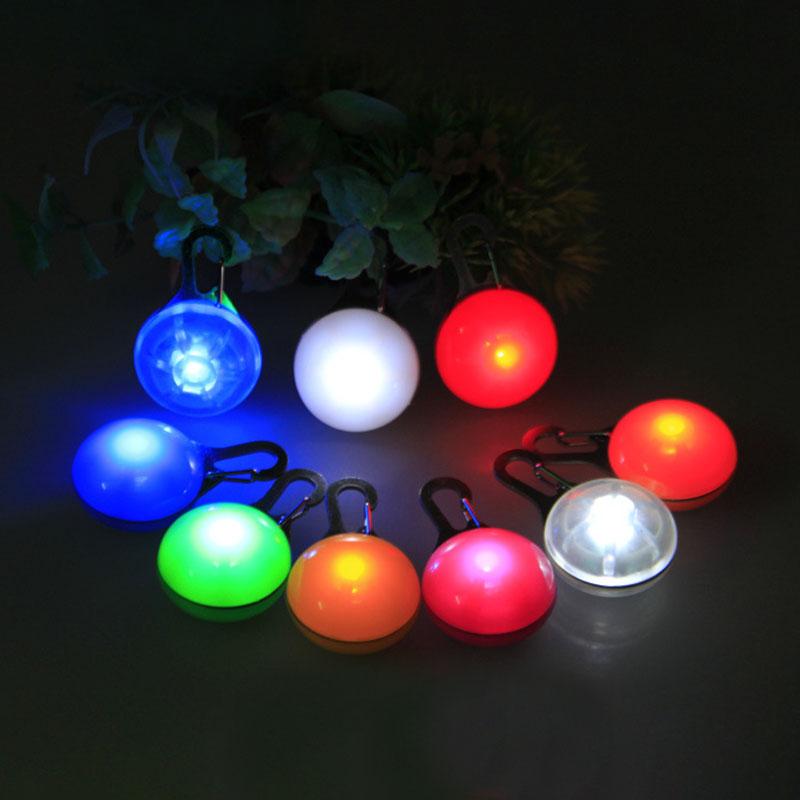 LED Dog Collar Light Clip-On Glow Pendant for Night Walks
