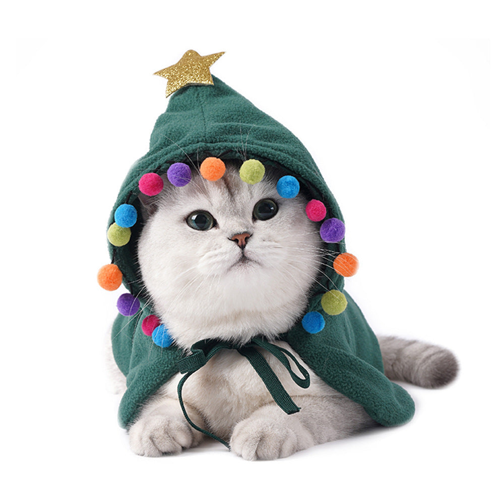 Pet Christmas Tree Cape for Small Dogs & Cats Photos