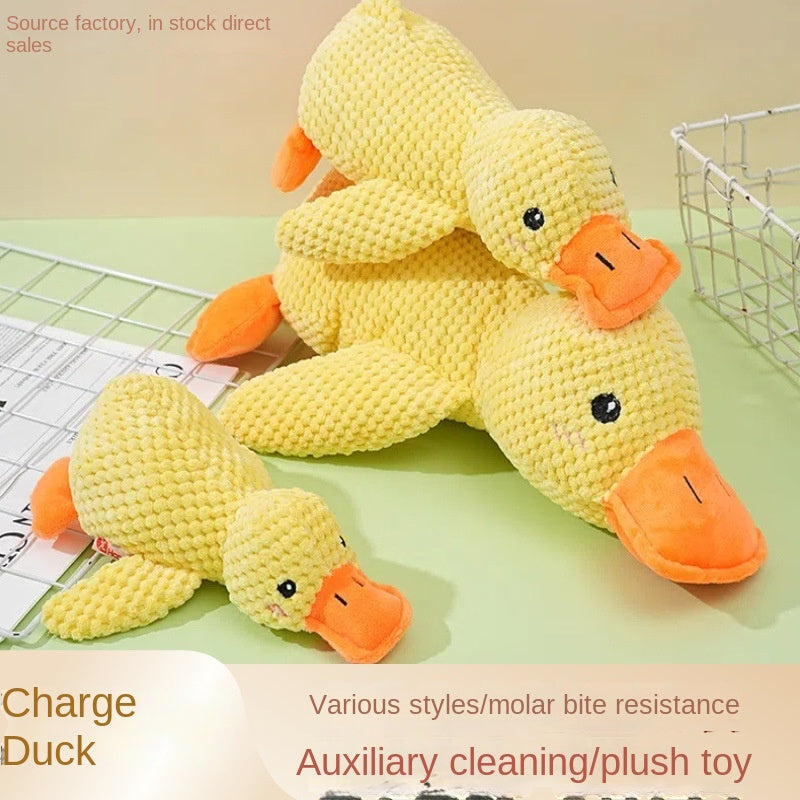 Plush Duck Dog Toy for Squeaky Chew, Play & Cuddles