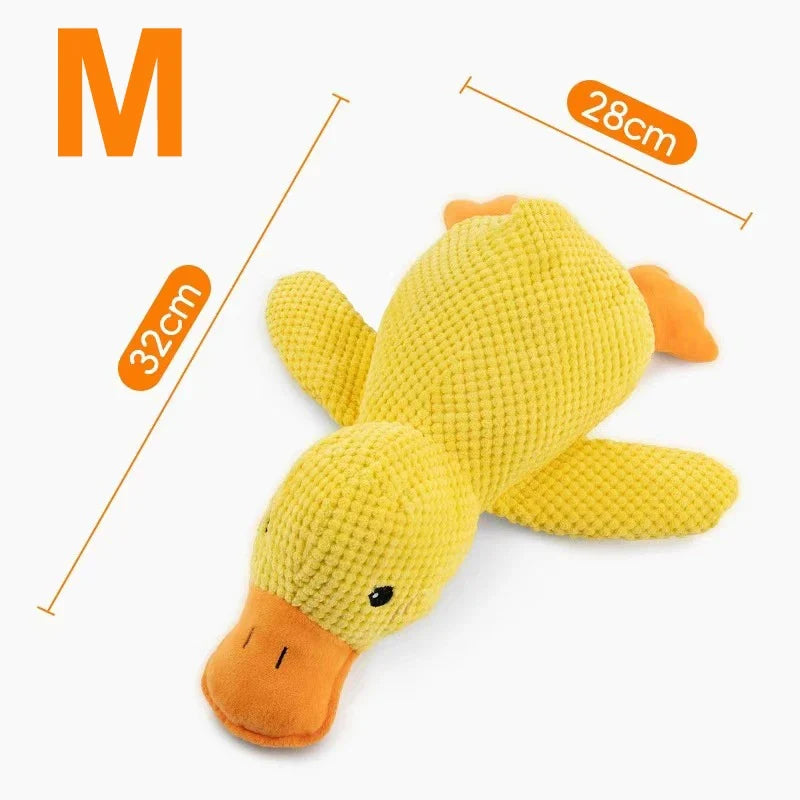 Plush Duck Dog Toy for Squeaky Chew, Play & Cuddles