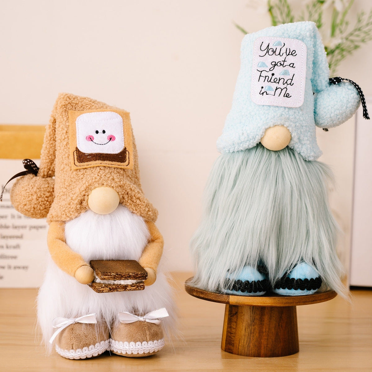 Plush Gnome Ornament for Cozy, Whimsical Home Decor
