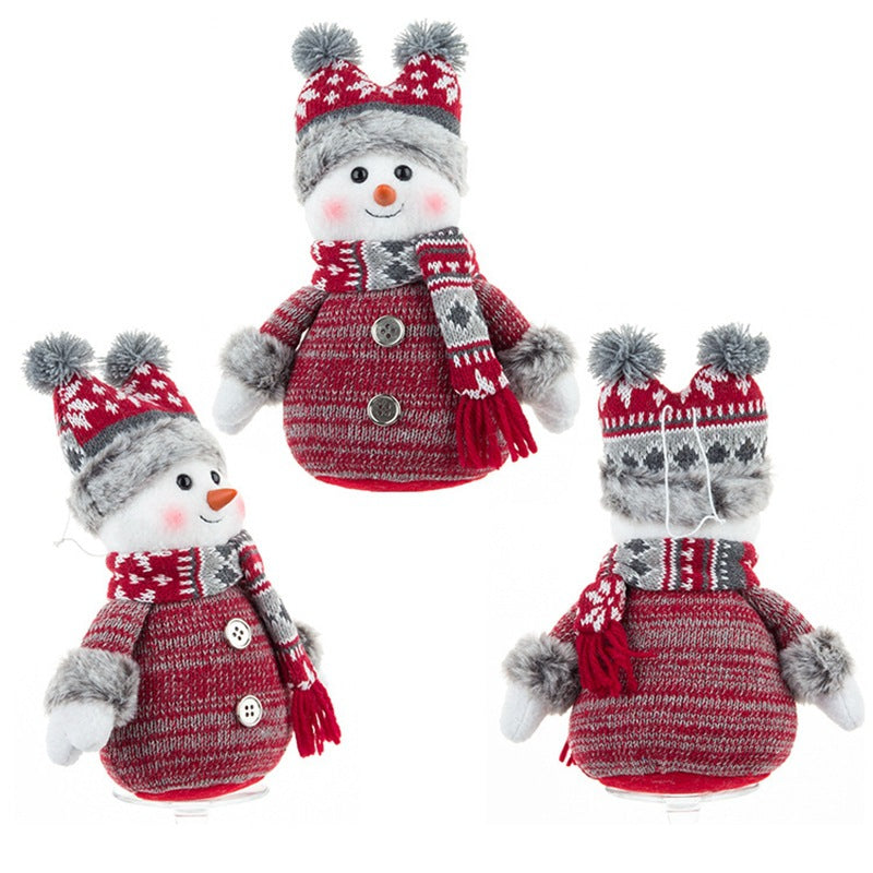 Snowman Christmas Doll Decor for Cozy Holiday Displays