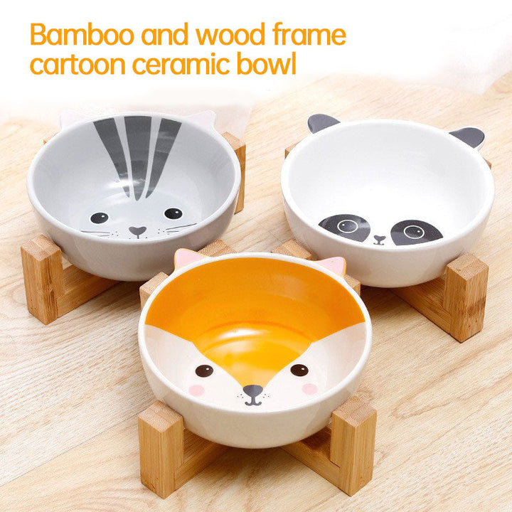 Elevated Ceramic Pet Bowl for Cleaner Daily Feeding