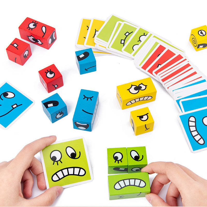 Expression Puzzle Blocks for Creative Screen-Free Play