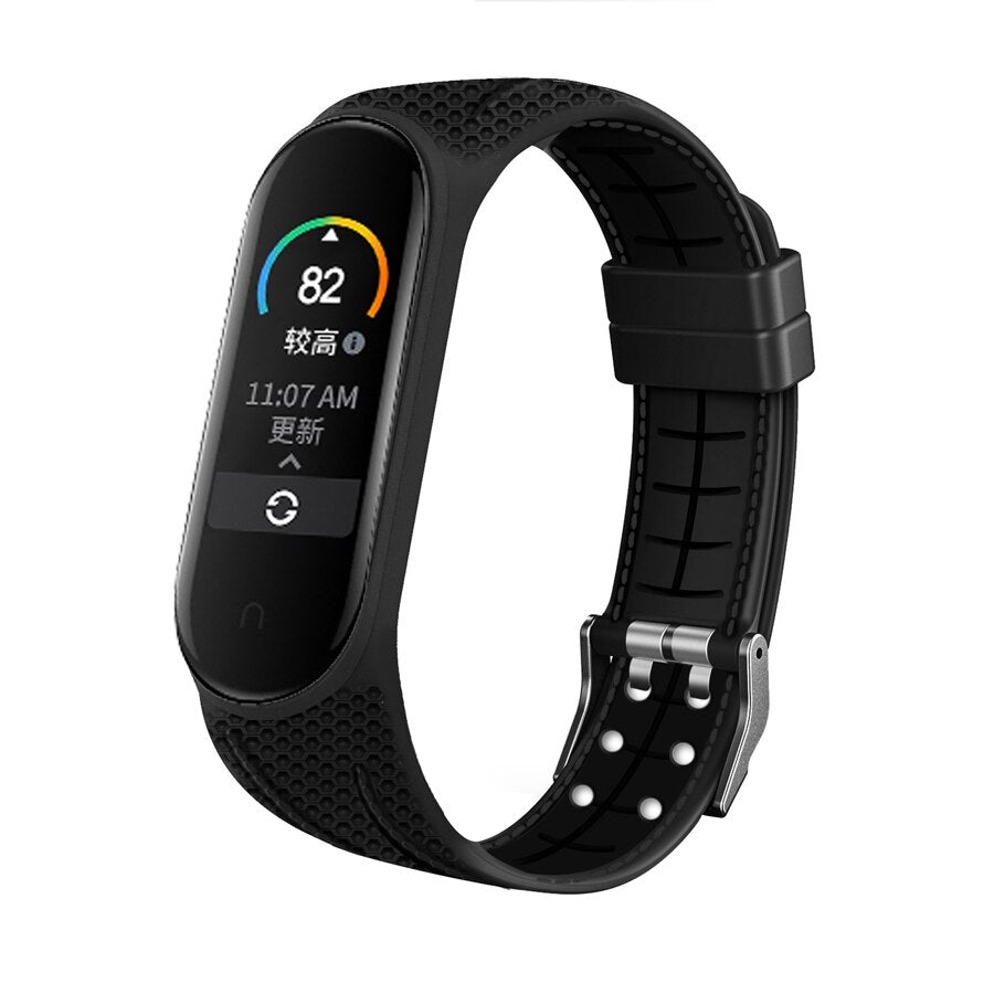 Replacement Silicone Strap for Xiaomi Mi Band 3, 4, 5