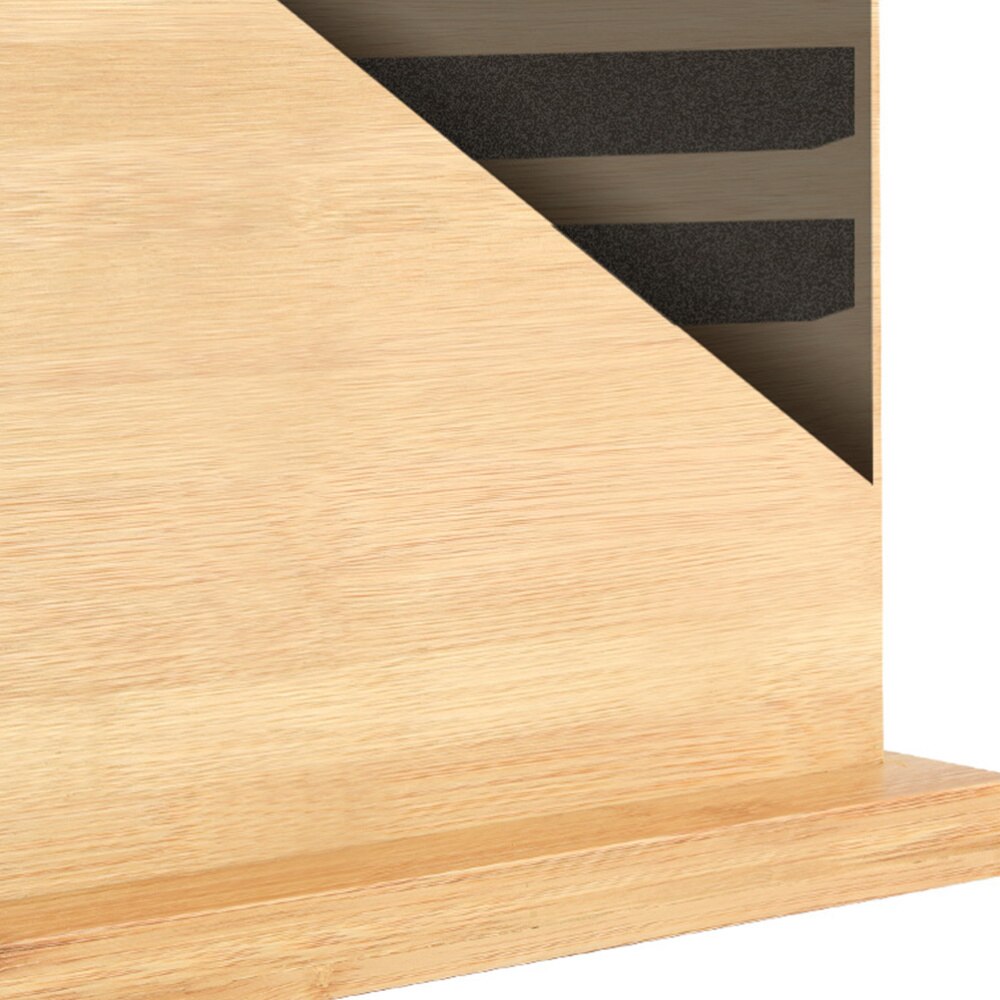 Bamboo Magnetic Knife Holder for Countertop Storage