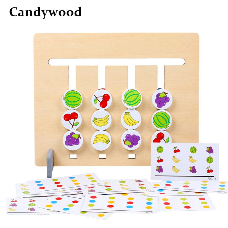 Wooden Color Matching Game for Hands-On Logic Practice